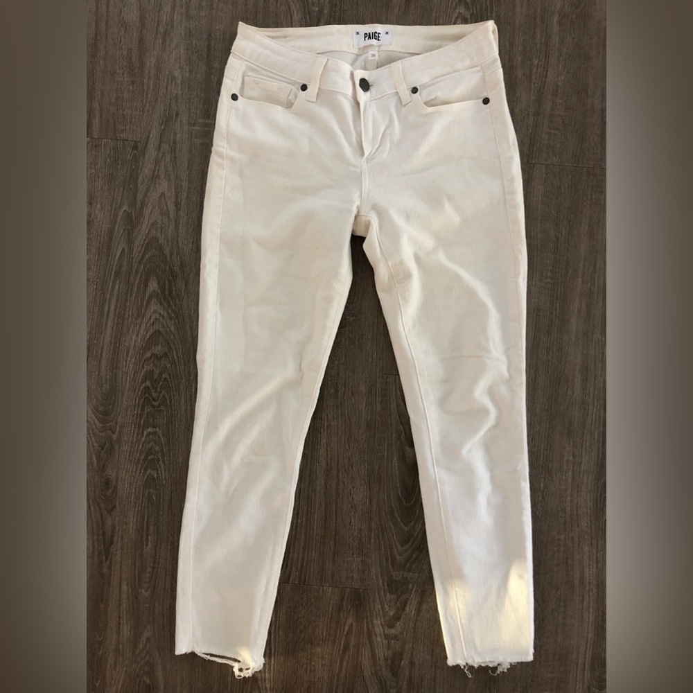Paige White Skinny Jeans 26